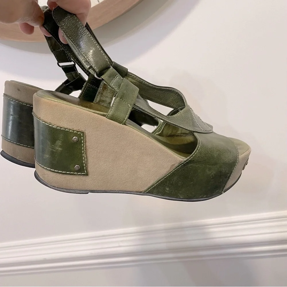 Antelope Woman's  Leather Wedge Sandals Sz39